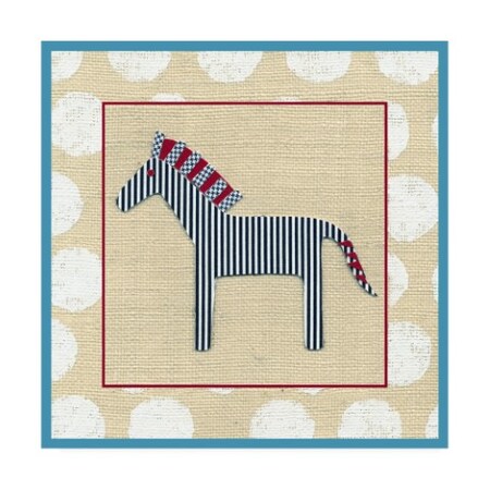 Trademark Fine Art Chariklia Zarris 'Katherines Zebra Childrens Art' Canvas Art, 35x35 WAG16091-C3535GG